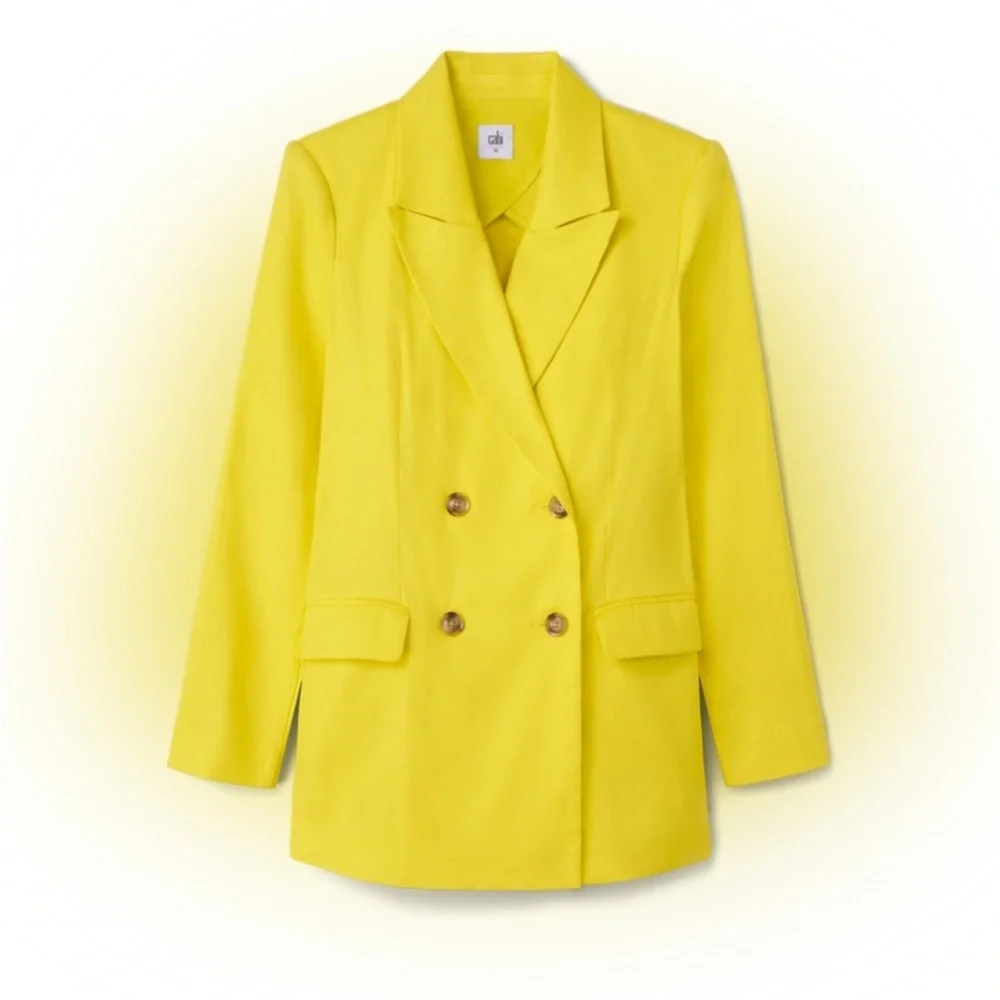 Women's Yellow Blazer - Picture 3 of 3